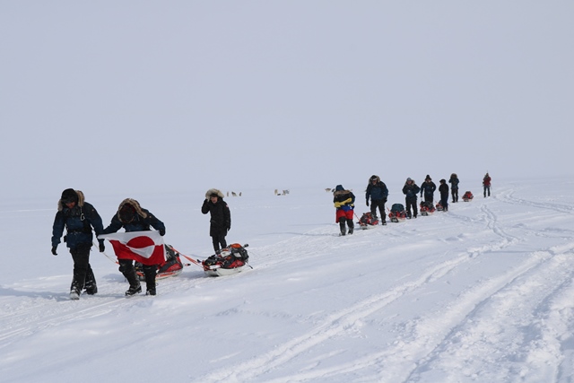 Avannaa Skiing trip 2019 returning to Uummannaq after three weeks on the ice with stays in Uummannatsiaq and Ikerasak
